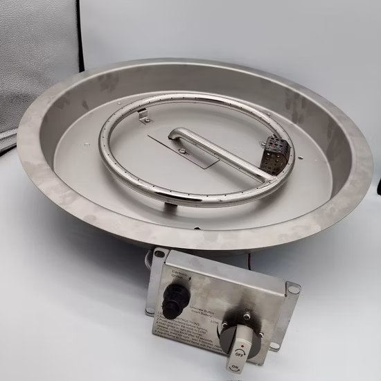 Bandeja de fossa de metal a gás/Sistema de queimador de fossa