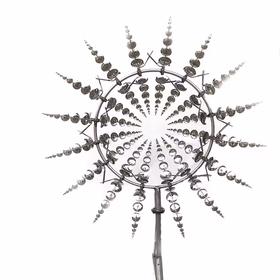Abstract Modern Garden Large Square Stainless Steel Outdoor Metal Wind Kinetic Sculpture