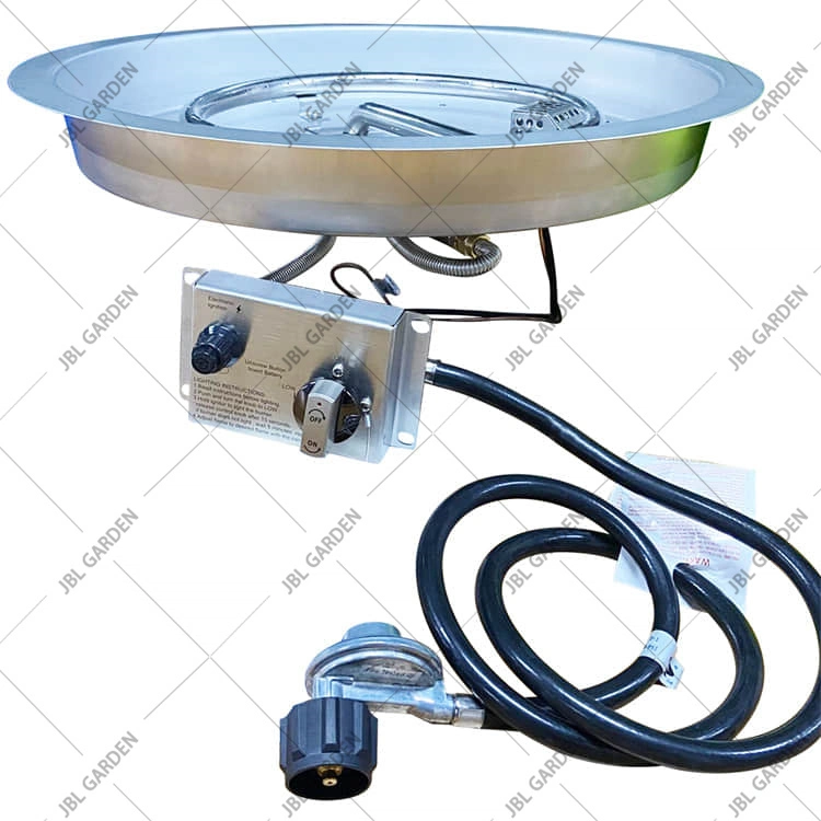 Propane Gas Fire Pit Stainless Steel Burner Ring Installation Kit