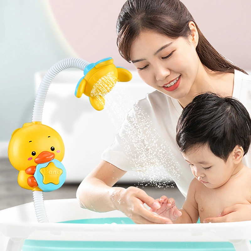 Baby Bath Duck Play Water Toys Small Duck Electric Shower Children′s Toys That Will Spray Water in The Bathroom