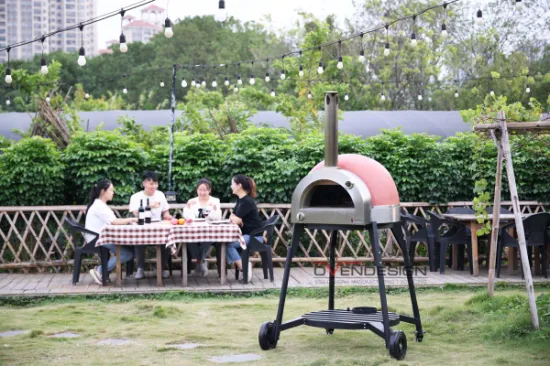 Forno de cúpula de bancada a gás Forno de pizza de barro Forno de pizza fora Fogão de pizza para venda