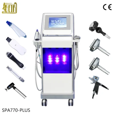 Máquina de clareamento para cuidados com a pele 9 em 1 multifuncional Hydra Water Facial Beauty Salon Machine